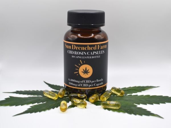 CBD oil filled capsules