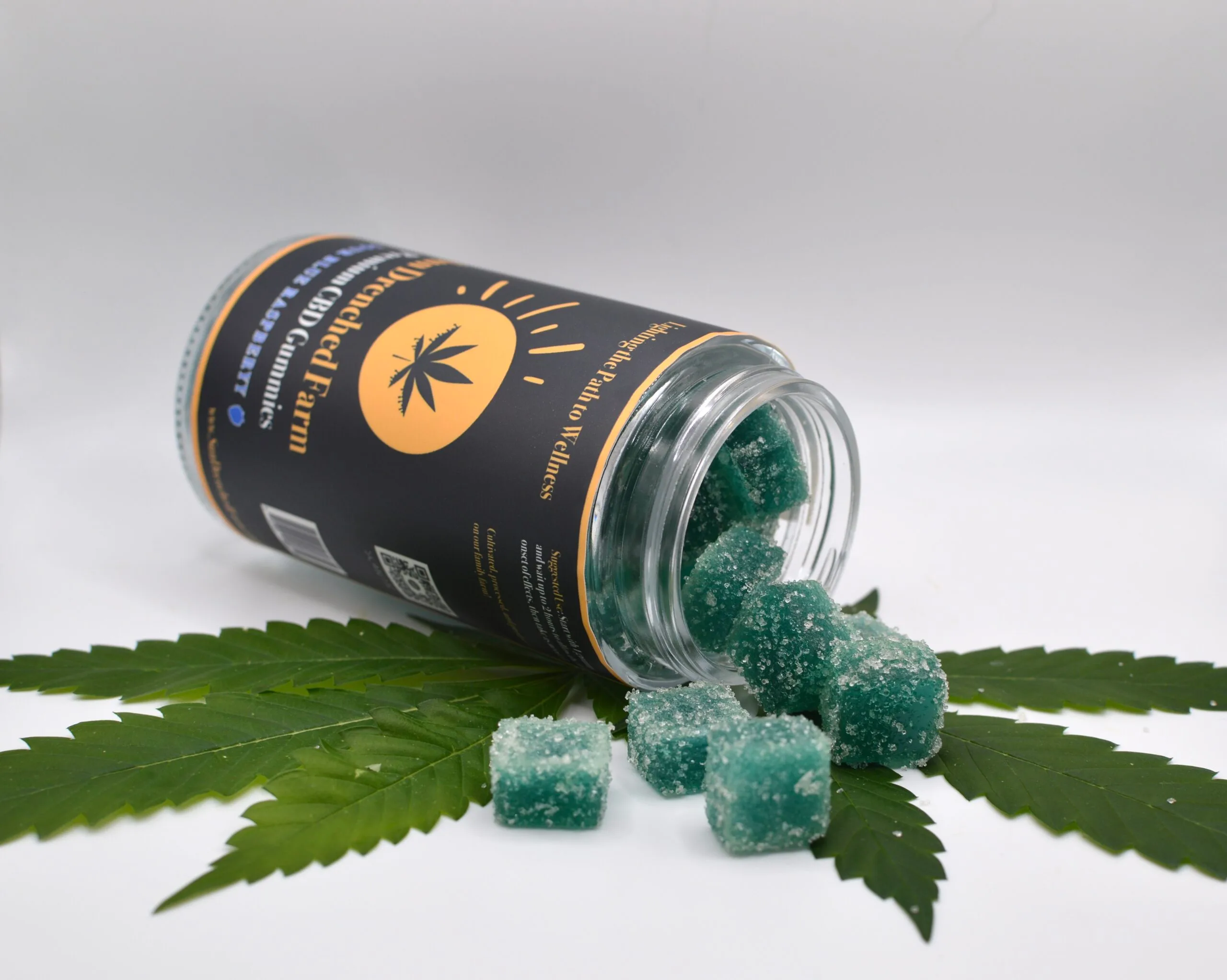 Sour Blue Raspberry CBD Rosin-Infused gummies